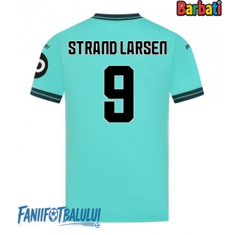 Wolves Jorgen Strand Larsen #9 Tricou Fotbal Replică 2025-26 Barbati Deplasare